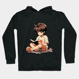 Boy Reading T-Shirt Hoodie